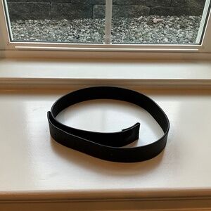 No buckle Black leather belt size 34